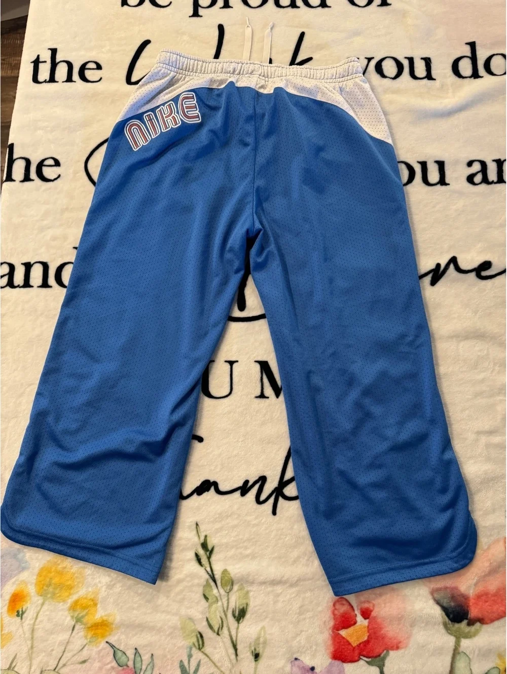 Vintage Nike athletic pants (blue and white, 90s, Big Girls' size XL